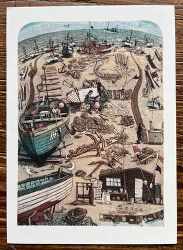 Art postcard aldeburgh - postcard,