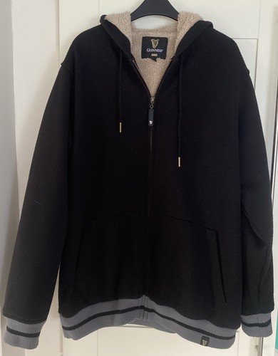 Guinness black full zip sherpa - guinness,