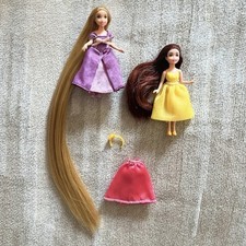 Disney Tangled Rapunzel mini Princess Little Kingdom Hairplay Belle dolls