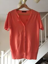 Marks and Spencer ladies orange short sleeved cardigan size 10