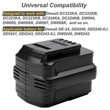 4000mAh 24V 24 VOLT Battery for DEWALT DE0240-XJ DE0241 DE0243-XJ DW0240 DW0242