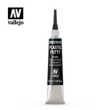 Vallejo Modelling Plastic Putty / Filler Acrylic Resin 20ml Tube - 70.401