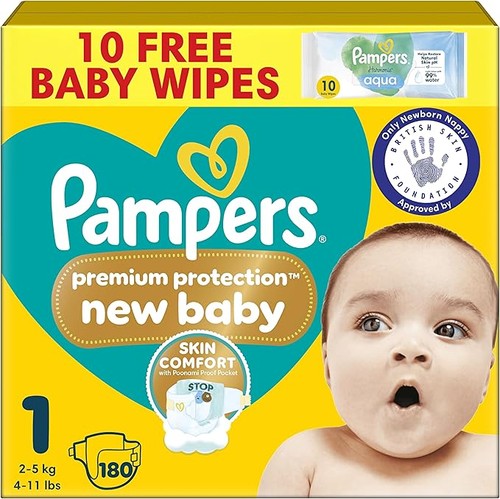 Pampers premium protection - pampers, new