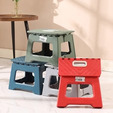 Folding Step Stool Non-Slip Thickened Plastic Portable Handheld Camping Outdoor