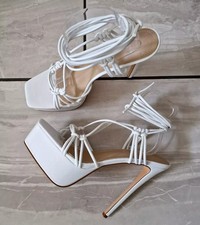 Women Black White High Heels