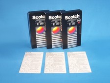 3 x Blank Scotch EG E180 VHS