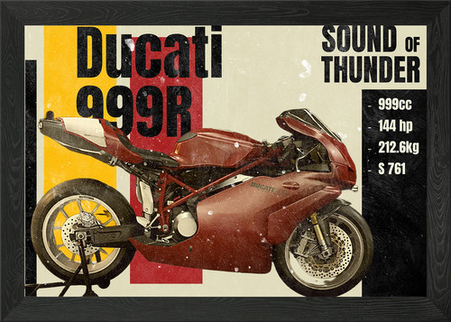 Ducati 999r motorcycle - ducati, poster