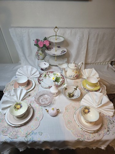 Vintage mixed cream tea - mixed,