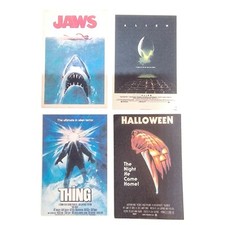 Horror Movie Dolls house Posters/Stickers The Thing, Alien, Halloween & Jaws