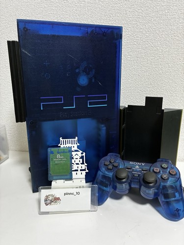 Ps2 ocean blue console - console, sony