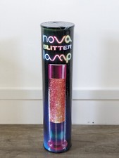 Nova Rainbow Glitter Lamp, Multi-Coloured Base & Glitter New & Boxed