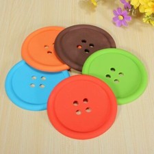 Button Coasters Silicone Non