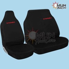 Fits Vauxhall VIVARO-Logo in Red-Heavy Duty & Waterproof Front Van Seat Cover