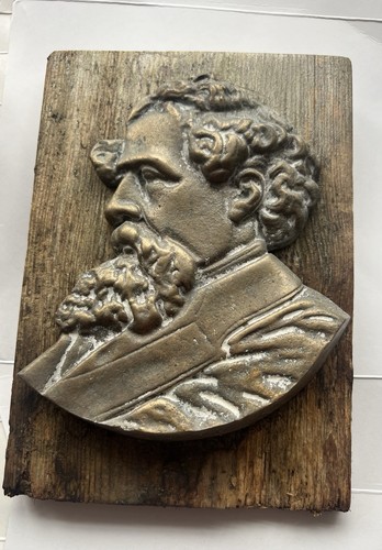 Charles dickens brass wall - charles,