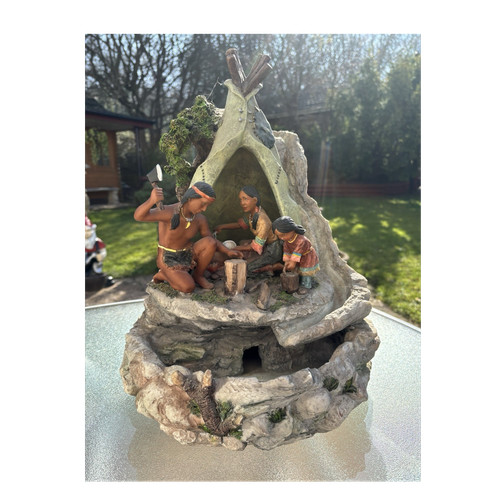 Hand painted resin native - resin,
