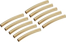 sourcing map 100Pcs Gold Brass