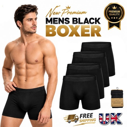 Pack mens black boxer - mens,