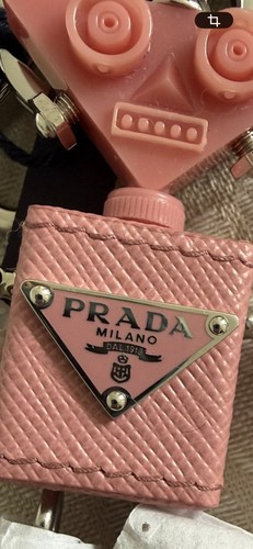 Prada saffiano robot keychain - saffiano,