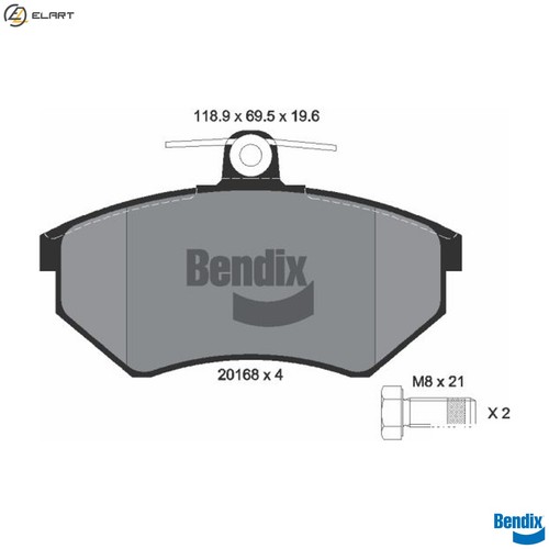 Brake pad set disc - brake,