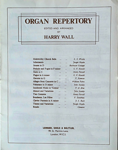 Harry wall prelude fugue - &,