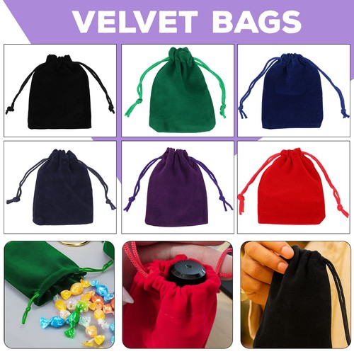 Small soft velvet drawstring - soft,