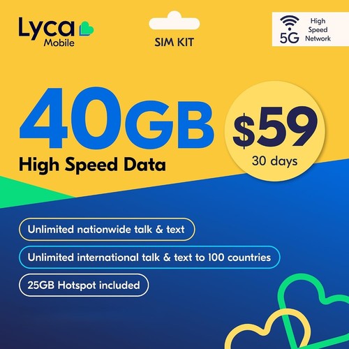 Lycamobile prepaid sim - lycamobile,