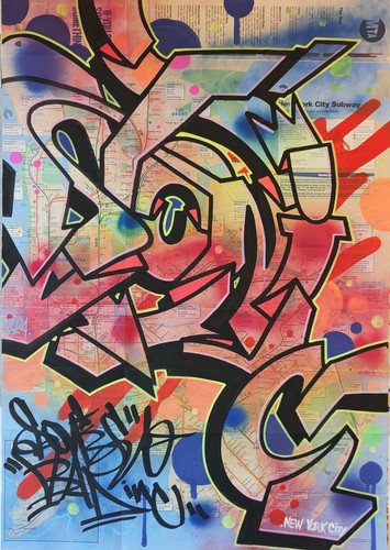 Sonic bad graffiti subway - subway, map