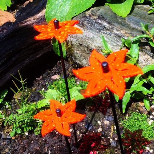 Garden stake ornament lotus - ornament, 3x