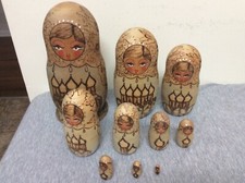 Large Wooden Hand Painted