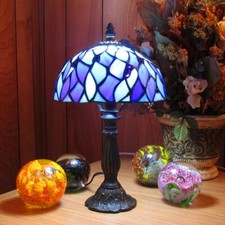 Blue Pedestal Genuine Stained