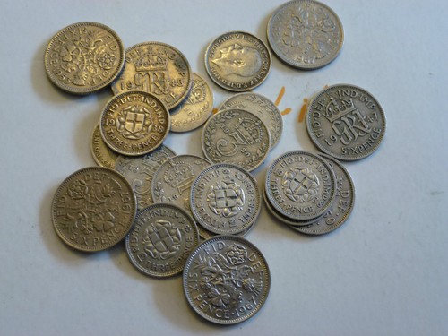 Various birth years sixpence - birth,