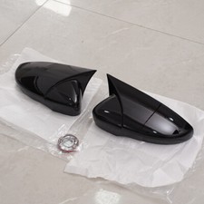 2x Gloss Black Door Wing