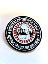 Karl Marx Enamel Pin Badge -