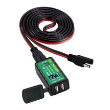 Motorcycle SAE to Dual USB