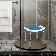 Bath Shower Stool Seat Chair Non-Slip Adjustable Round Disability Medical Aid