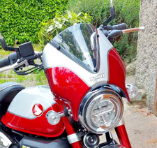 Honda Monkey 125cc Pyramid flyscreen-fairing, red and silver