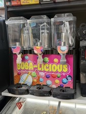 Blue Ice Bubble Tea Dispenser 3x 12Ltr DR12X3 & SEALING MACHINE FOR PLASTIC CUPS