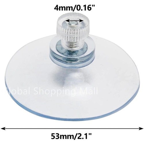 53mm clear suction cups - clear,