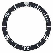 BEZEL INSERT FOR OMEGA SEAMASTER MIDSIZE WATCH BLACK SWISS
