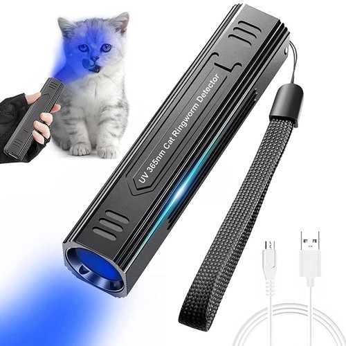 Dog black light flashlight for - black,