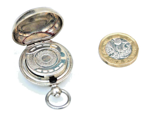 Antique nickel sovereign case - antique,