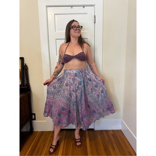 70s indian cotton lavender - 70s,
