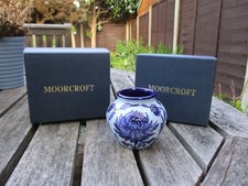 MOORCROFT   BOXED, BLUE