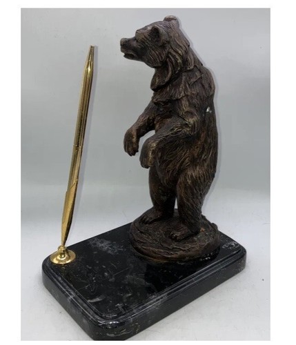 Stunning vintage bronze bear - bronze,