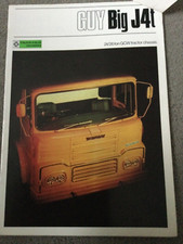 Leyland GUY Big J 4t brochure  in VGC 1970/71
