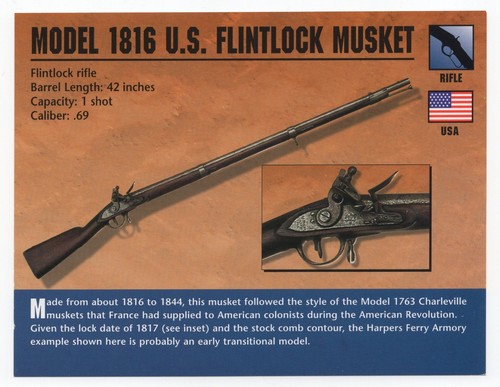 Model 1816 flintlock - model,