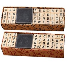 40PCS / Set Wood Rubber Stamps