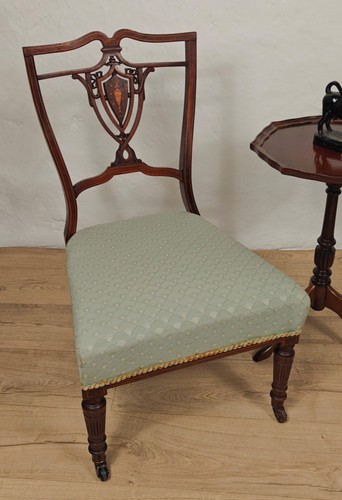 Edwardian nursing chair inlaid - nursing,