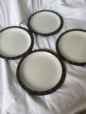 4 Black Denby Jet Stripes