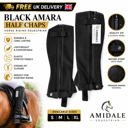 Half chaps horse riding - chaps,